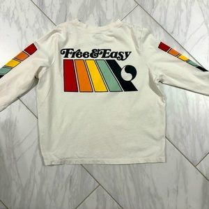 Madewell Free and Easy long sleeve tee. Size Medium. Worn once